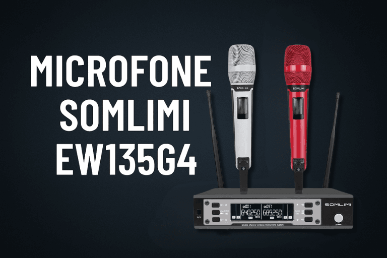 Microfone Sem Fio Somlimi EW135G4: Compre um Mic de Qualidade Profissional