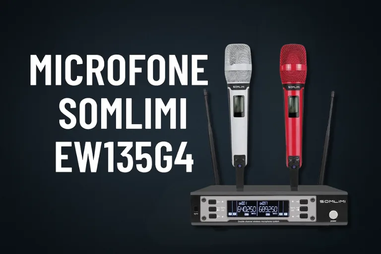 Microfone Sem Fio Somlimi EW135G4: Compre um Mic de Qualidade Profissional